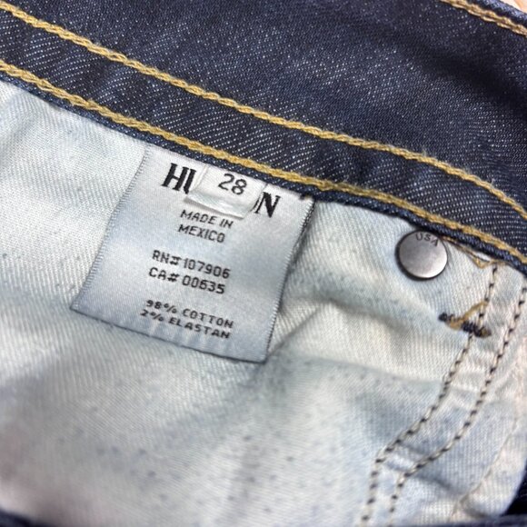 Hudson Womens 28 Signature Bootcut Jeans Dark Wash Classic Elm Y2K - Picture 6 of 9
